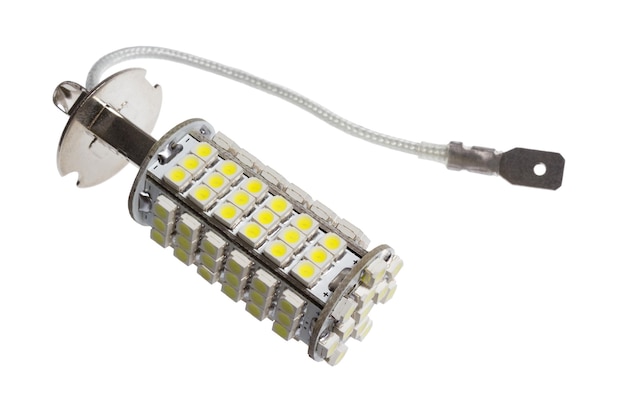 Led lamp for auto isolated on the white background