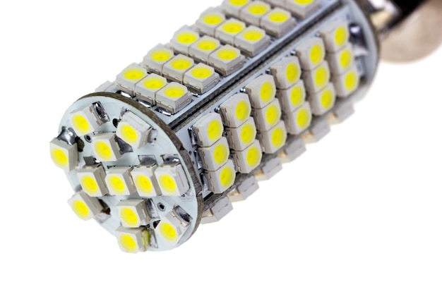 Led lamp for auto isolated on the white background