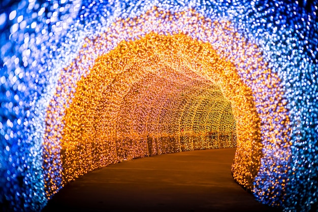 LEd light Illumination tunnel background