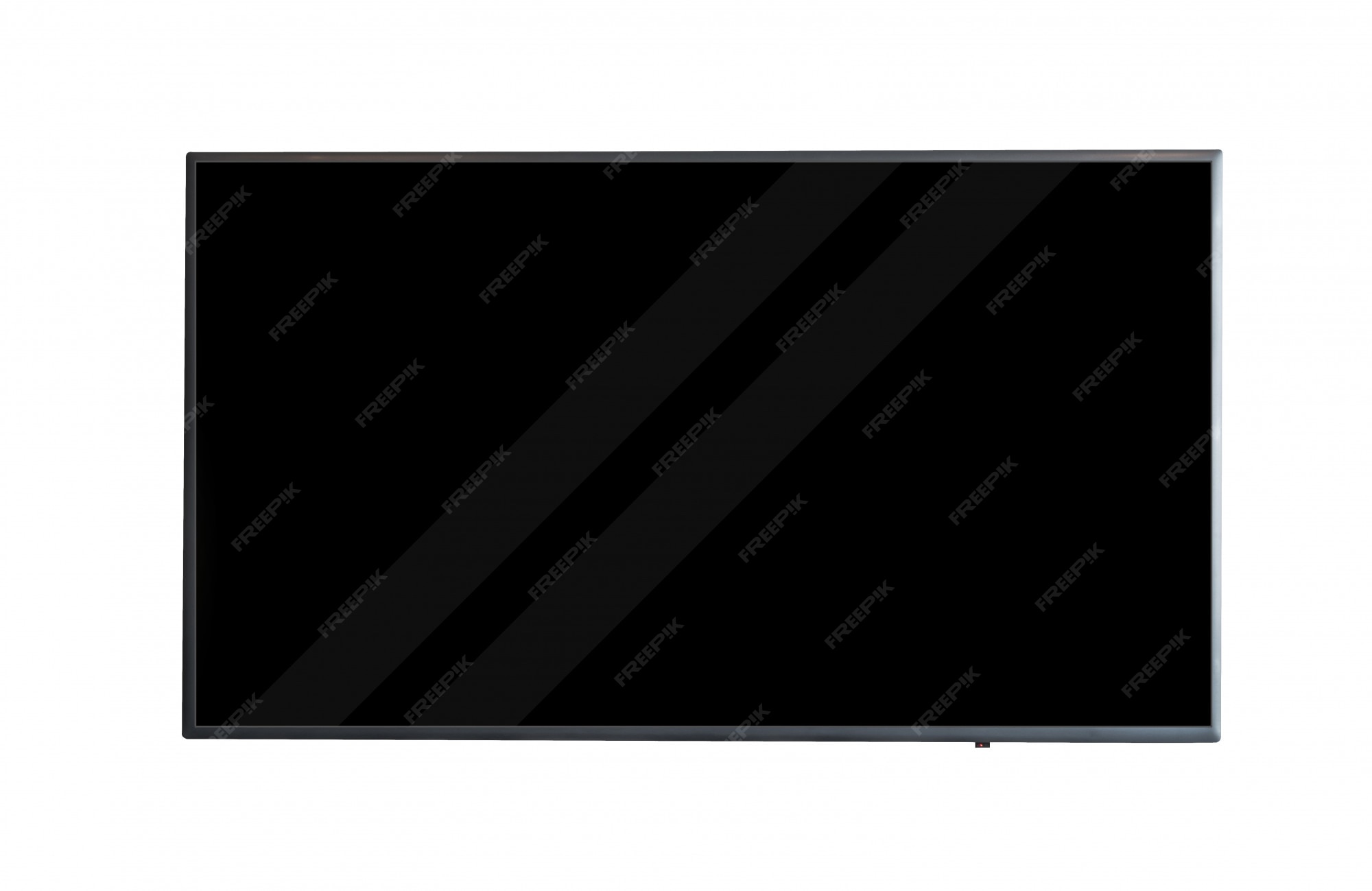 Premium Photo | Led smart tv on isolated background with clipping path.