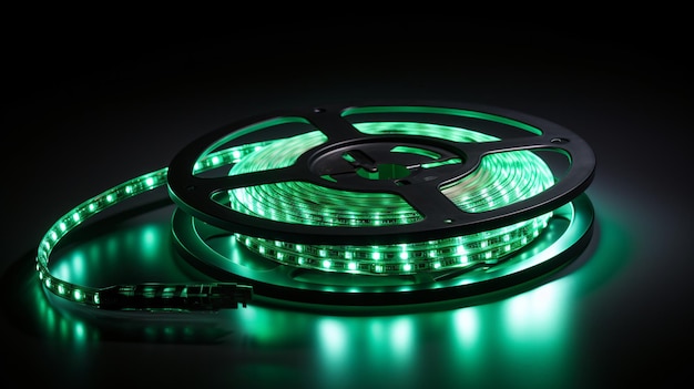 Led strip green light roll