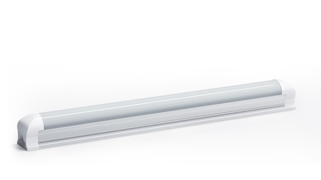 Photo led tube light 3d render ,t5 led tube light, isolated