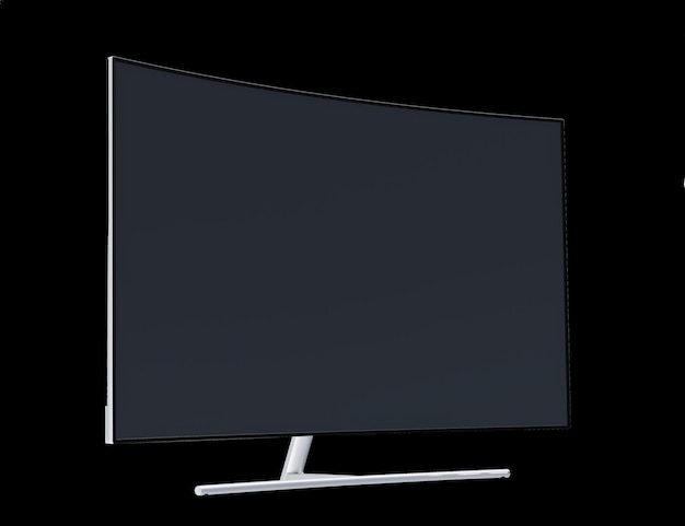 LEd TV isolated on white background 3d model