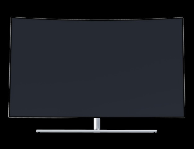 흰색 배경에 고립 된 LED TV 3d 모델