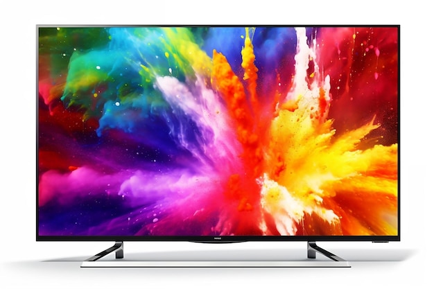 LED-tv op witte achtergrond AI