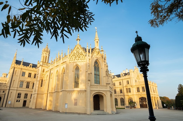 Lednice castle Chateau in Moravia Czech Republic UNESCO World Heritage Site