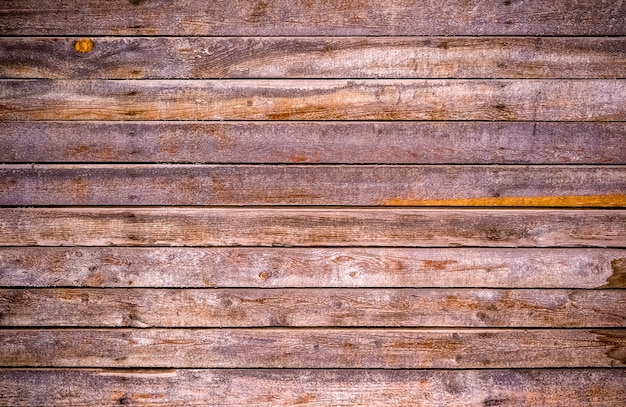 Leeftijd donkerbruine houten planken close-up als achtergrond