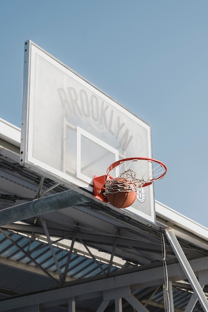 Foto leeg basketbalveld