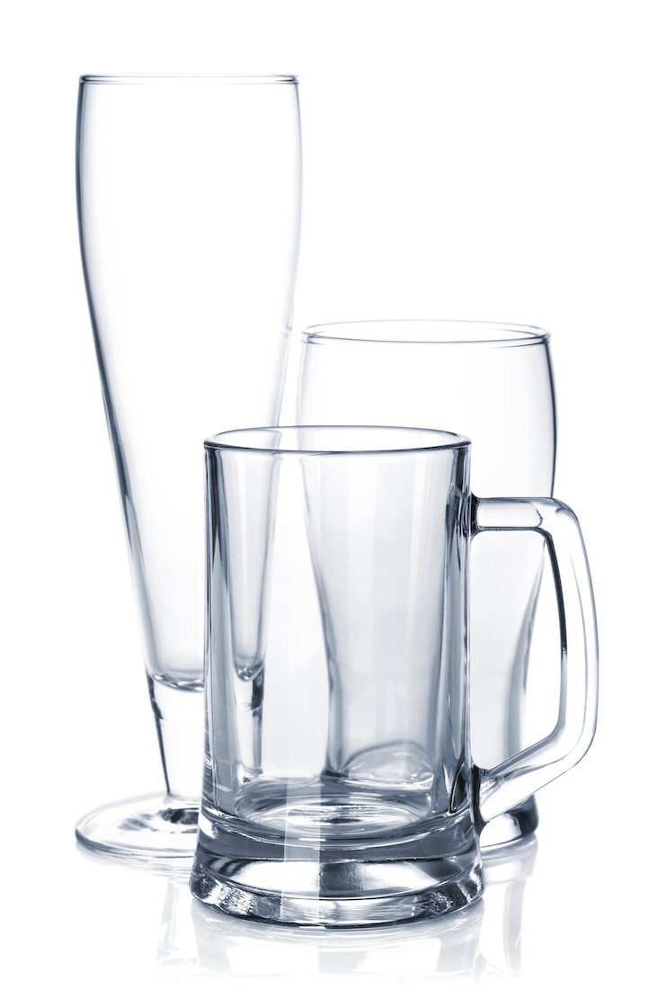 Foto leeg bierglaasje