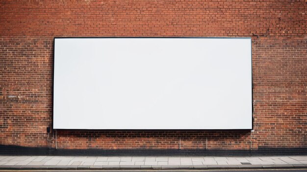 Leeg billboard op bakstenen gebouw