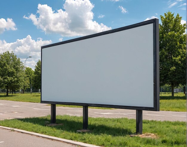 leeg billboard op de straat