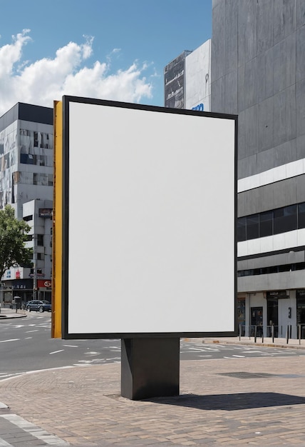 leeg billboard op de straat