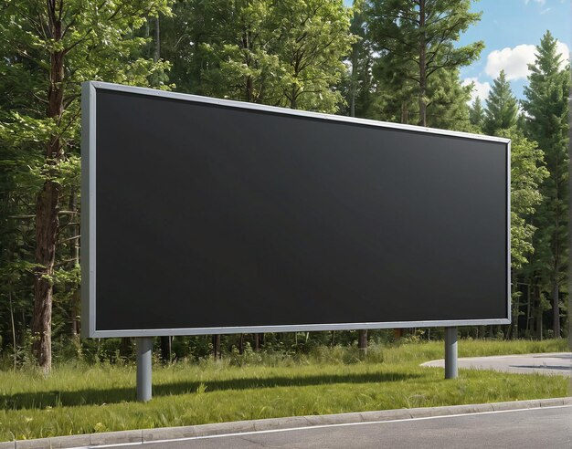 leeg billboard op de weg