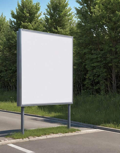 Foto leeg billboard op de weg