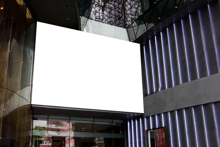 leeg bord op een straatmuur, met leeg voor reclamebanner.