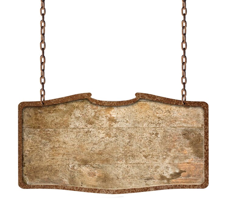 leeg houten bord