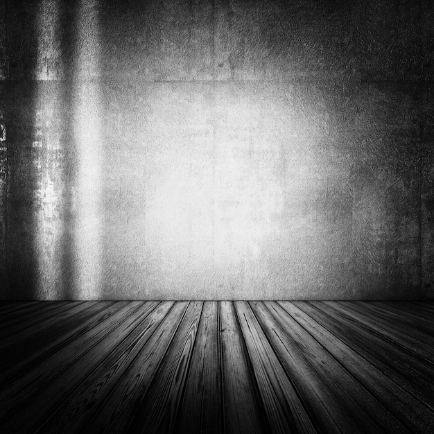 Leeg interieur 3D-weergave