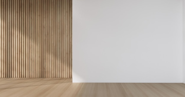 Leeg kamerSchoone Japanse minimalistische kamer interieur 3D rendering