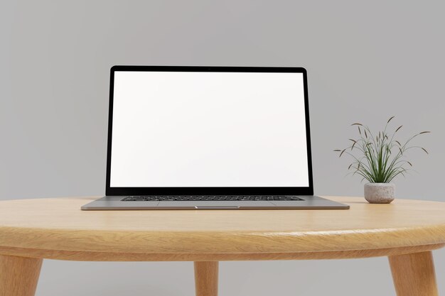 Foto leeg laptop mockup