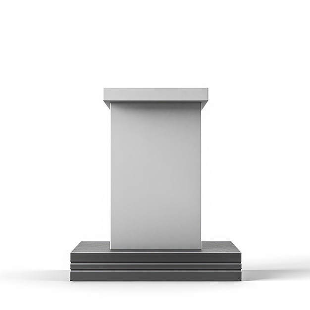 Foto leeg luxe elegant podium op witte achtergrond