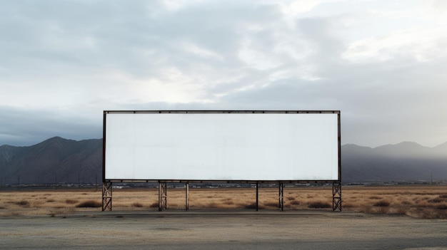 Foto leeg reclamebord een canvas voor uw bericht