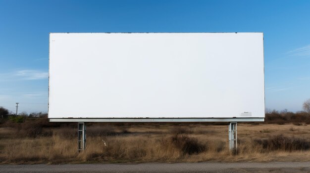 Foto leeg reclamebord een canvas voor uw bericht