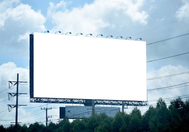 Leeg reclamebord