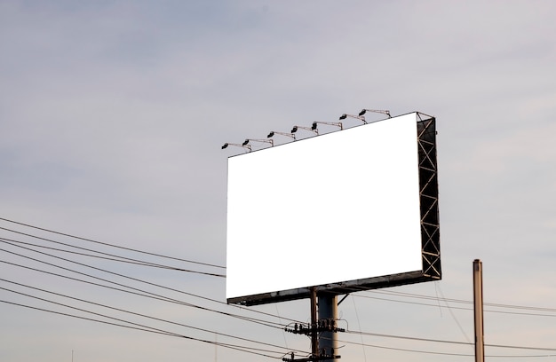 Leeg reclamebord