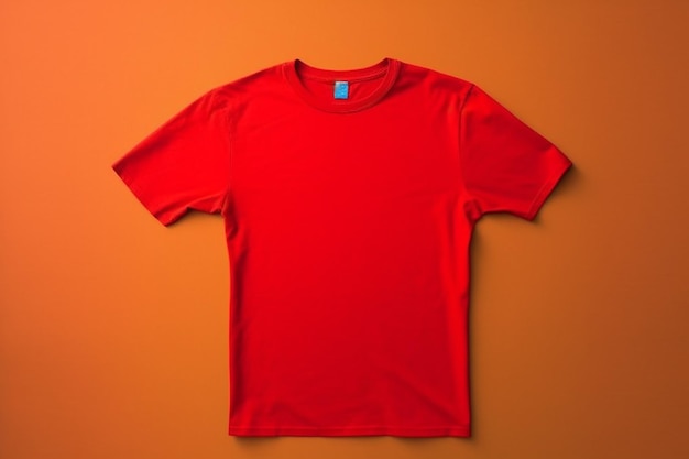 leeg rood t-shirtmodel