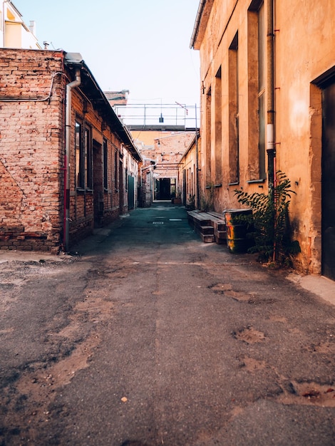 Foto leeg straat.