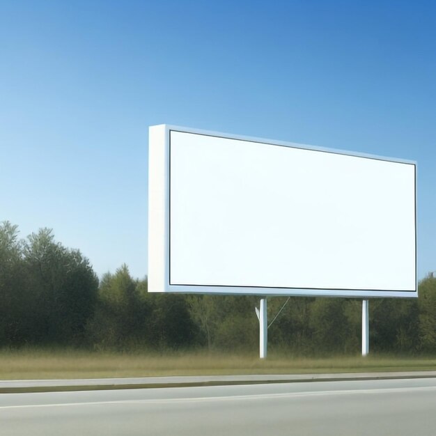 Leeg wit billboard met Highy manier
