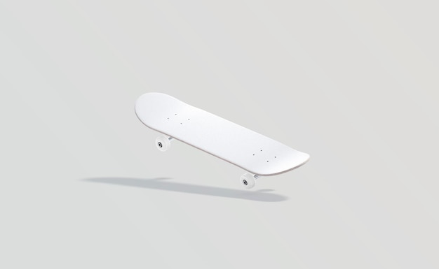 Leeg wit houten skateboardmodel leeg skaterboogieboard voor oude cultuurmodel duidelijke bounce