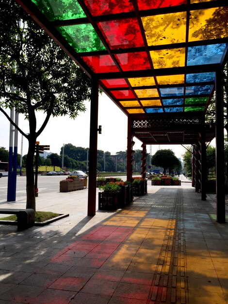 Leegte weg in de stad