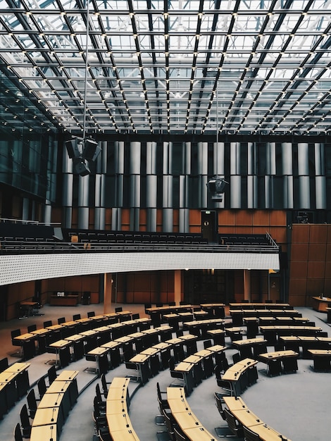 Leegte zitplaatsen in het auditorium