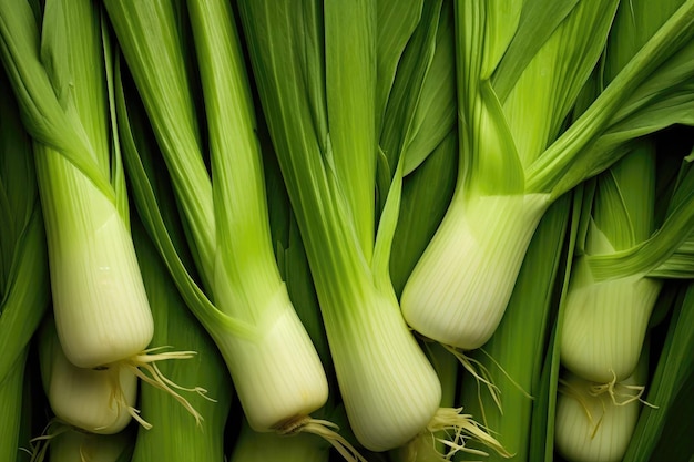 Leeks as texture