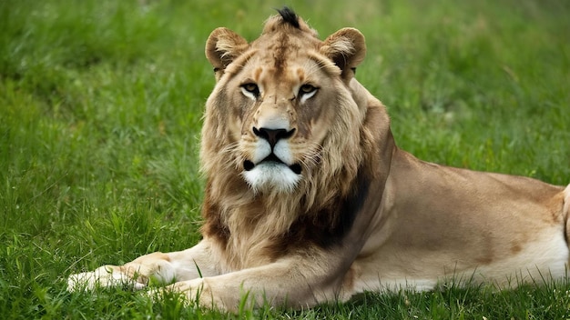 Leeuw panthera leo op een witte geïsoleerde