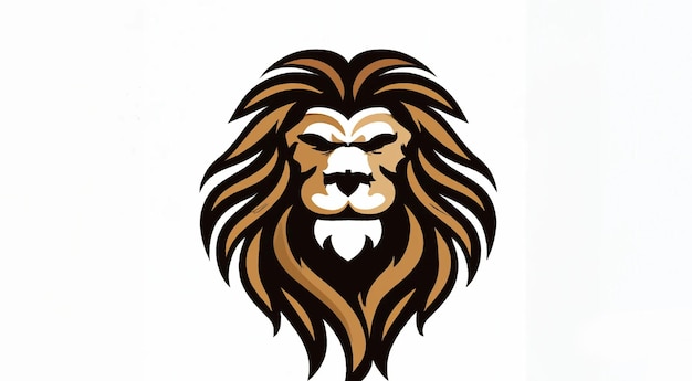 Leeuwenkop logo. Koning van de jungle.