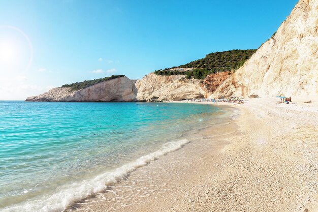 Lefkada Griekenland Porto Katsiki strand Ionische eilanden