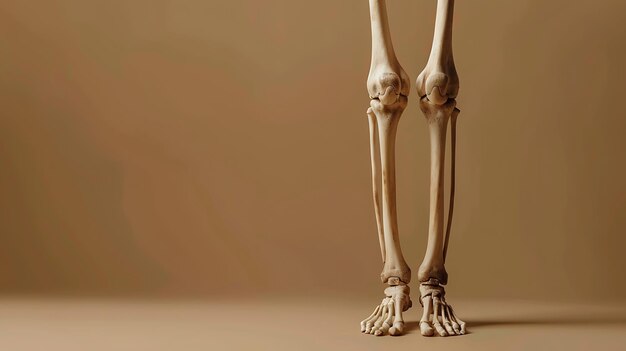 Photo the leg of a skeleton