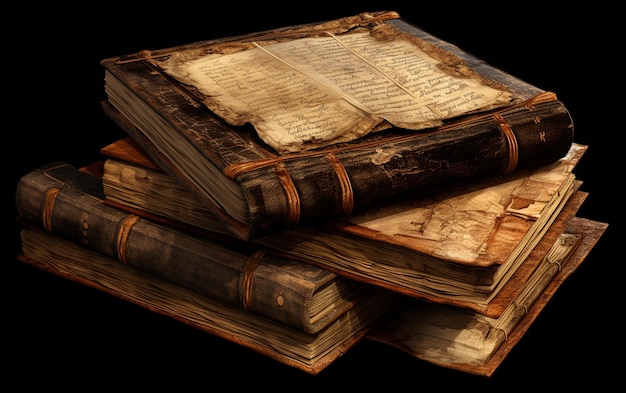 Premium AI Image  Legacy of Knowledge Ancient Texts on Blank Canvas