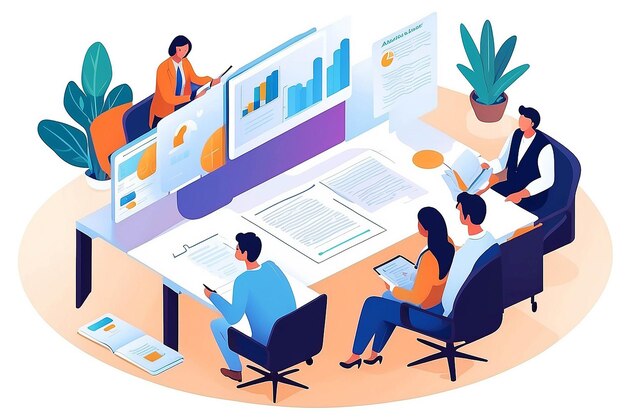 Photo legal advisers concept illustration