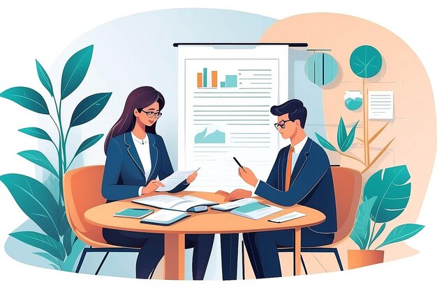 Photo legal advisers concept illustration