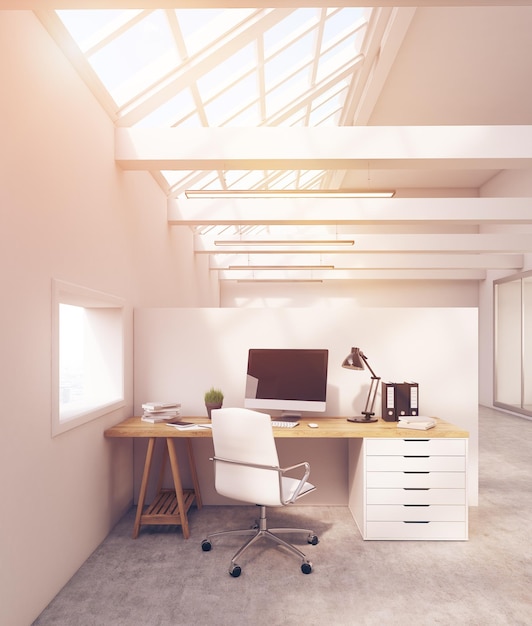 Legal company office in attic