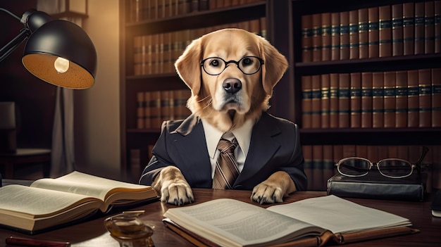 Legal lawyer dog