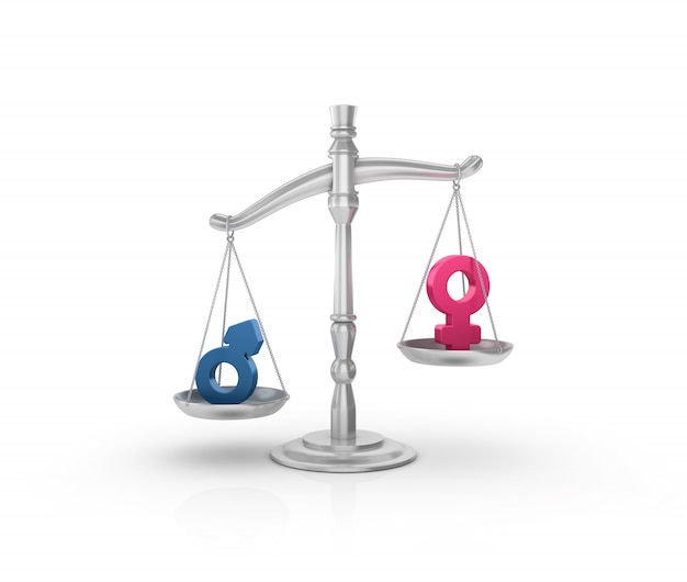 Legal Weight Scale with Gender Symbols