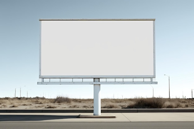 Lege Billboard Side Of The Street Mockup Template Design Gegenereerde AI