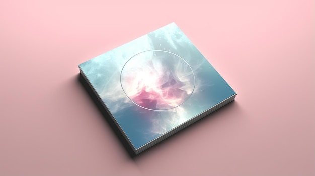 Foto lege cd-cover mockup