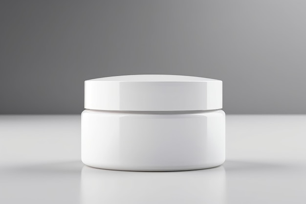 Lege Cosmetische Jar Mockup Voor Product Met Geïsoleerde Achtergrond Generatieve AI