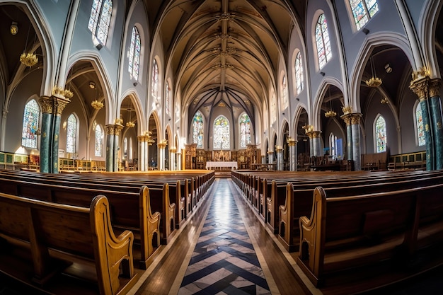 lege grote kerkkathedraal