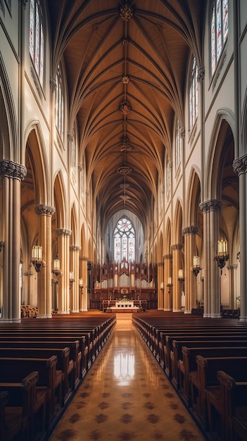 lege grote kerkkathedraal